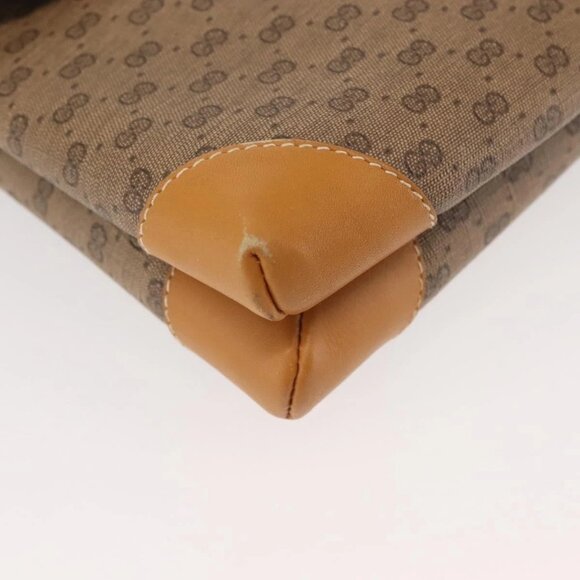 GUCCI Micro GG Supreme Shoulder Bag PVC Beige Gold 007 92 5548 Auth ep10883 - Picture 4 of 16